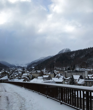 Le Mont-Dore in de sneeuw