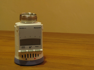 De programmeerbare thermostaatknoppen