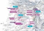 Pistekaart sneeuwschoenwandelen Sancy Ouest