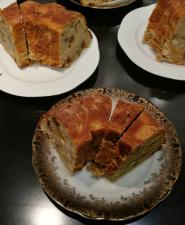 Turban de pain aux bananes avec mélange de noix et fruits secs
