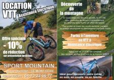 10% de réduction sur la location de VTT